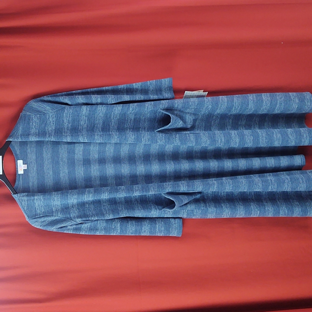 LuLaRoe Sarah Style Cardigan/Duster with pockets Sz Medium